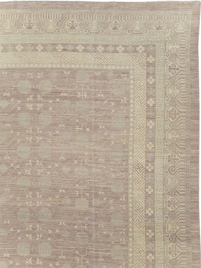 Modern East Turkestan Khotan Oversize Carpet, No.32266 - Gsblank