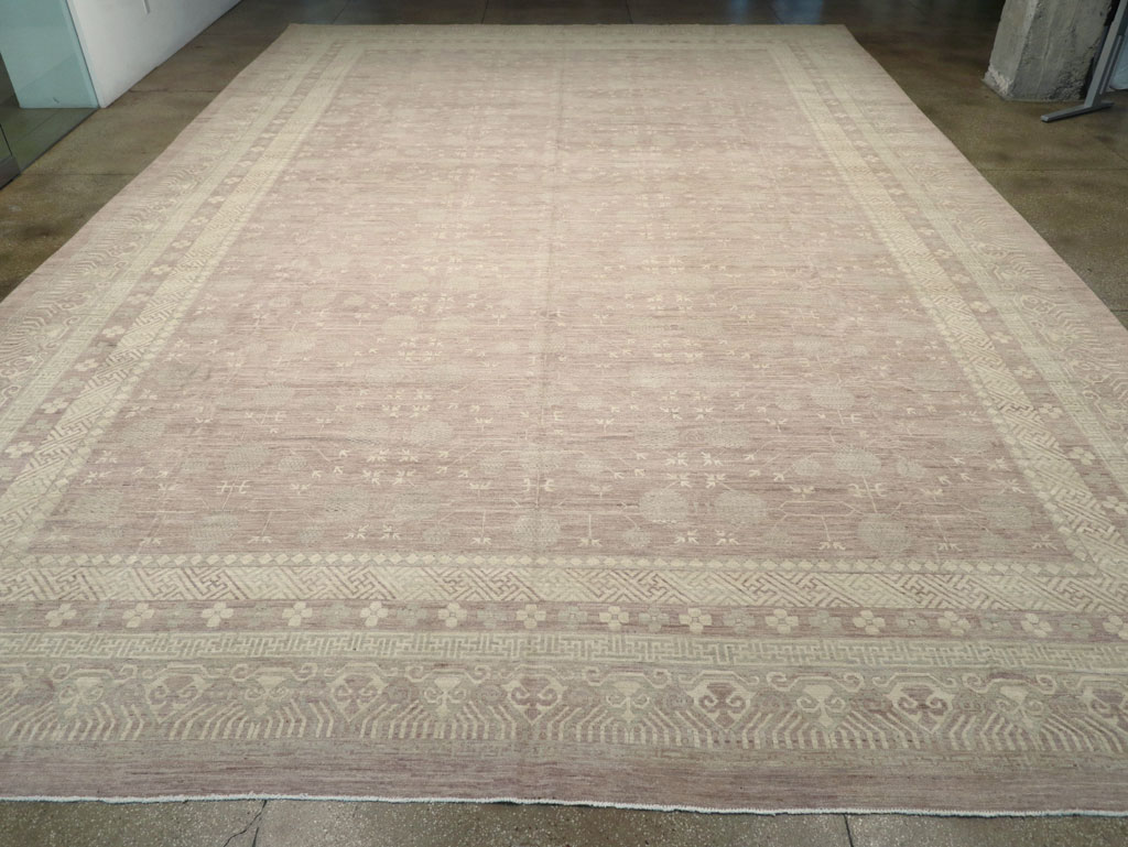 Modern East Turkestan Khotan Oversize Carpet, No.32266 - Gsblank