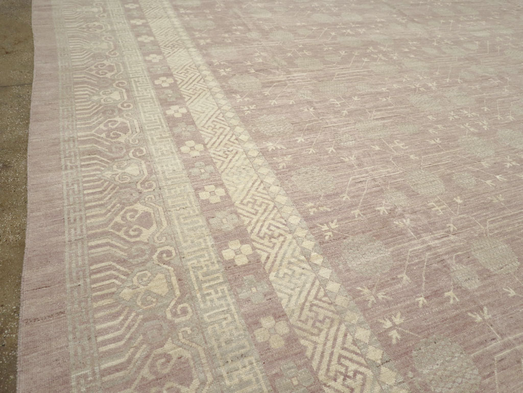 Modern East Turkestan Khotan Oversize Carpet, No.32266 - Gsblank
