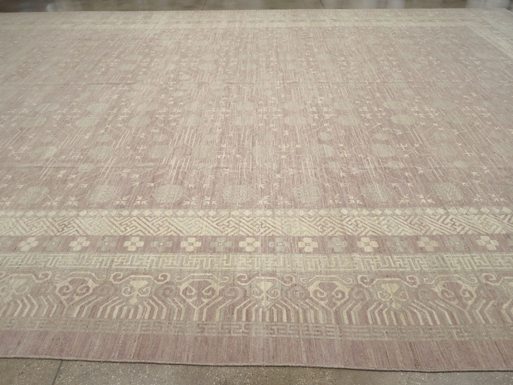 Modern East Turkestan Khotan Oversize Carpet, No.32266 - Gsblank