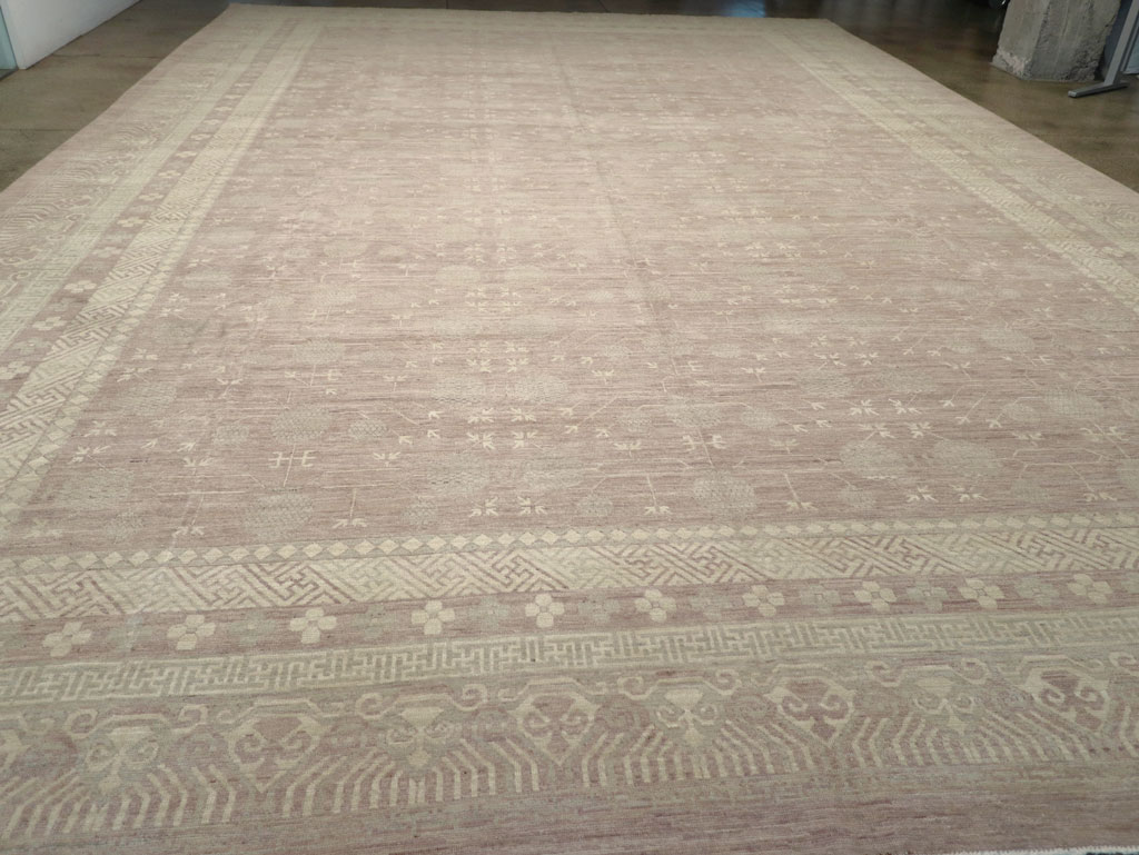 Modern East Turkestan Khotan Oversize Carpet, No.32266 - Gsblank