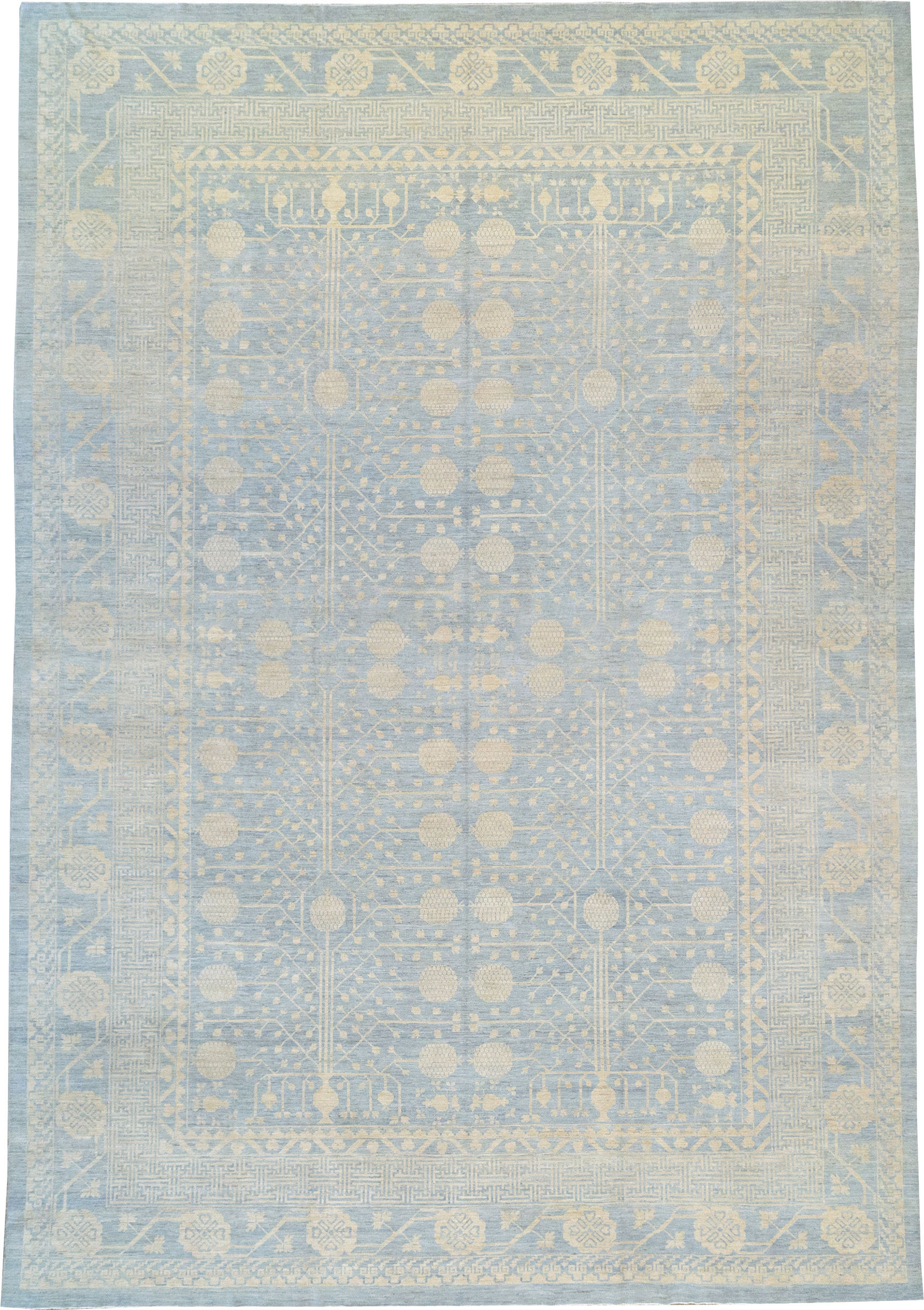 Modern East Turkestan Khotan Oversize Carpet, No.32267 - Gsblank
