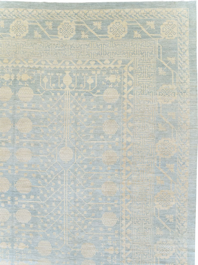 Modern East Turkestan Khotan Oversize Carpet, No.32267 - Gsblank