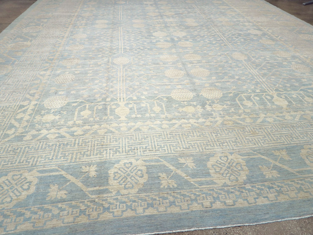 Modern East Turkestan Khotan Oversize Carpet, No.32267 - Gsblank