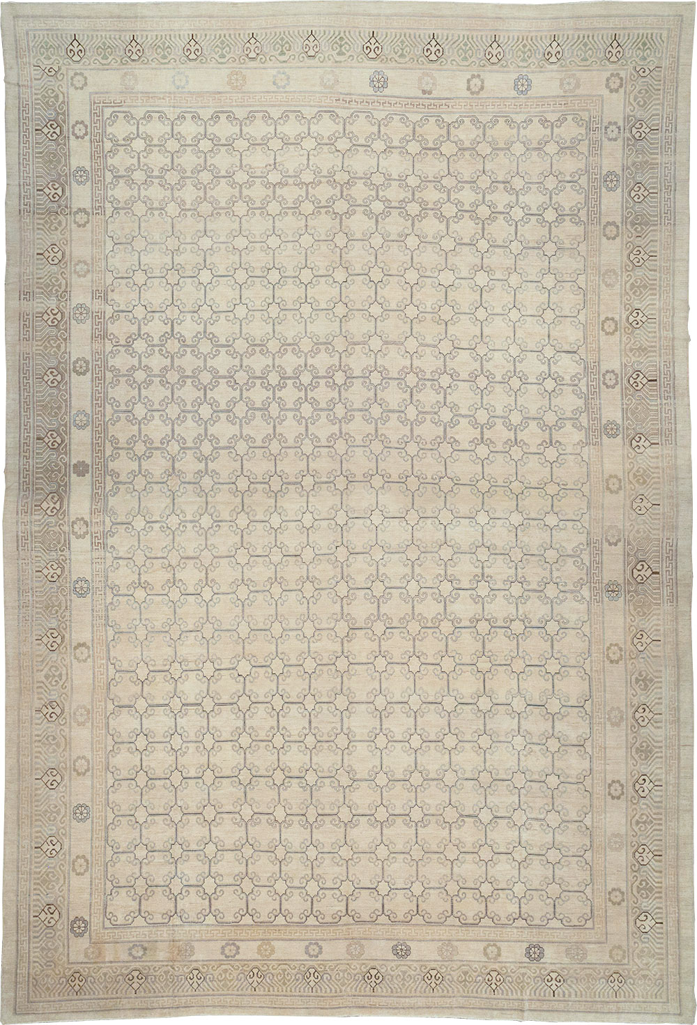 Modern East Turkestan Khotan Oversize Carpet, No.32268 - Gsblank