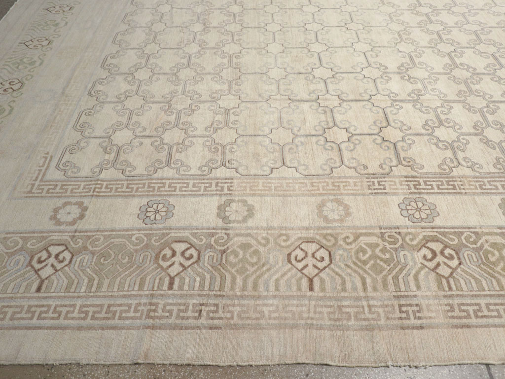 Modern East Turkestan Khotan Oversize Carpet, No.32268 - Gsblank