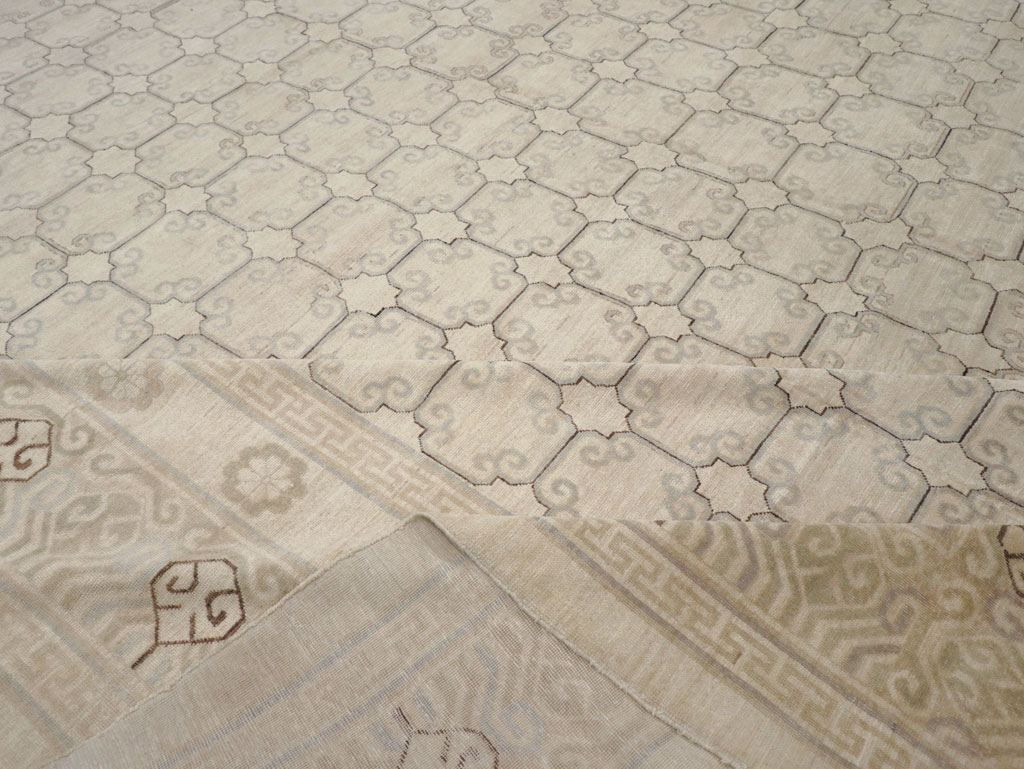 Modern East Turkestan Khotan Oversize Carpet, No.32268 - Gsblank