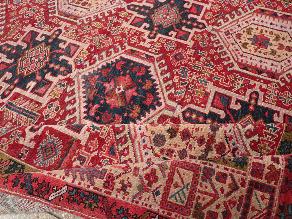 Vintage Persian Karajeh Room Size Carpet, No.32270 - Gsblank