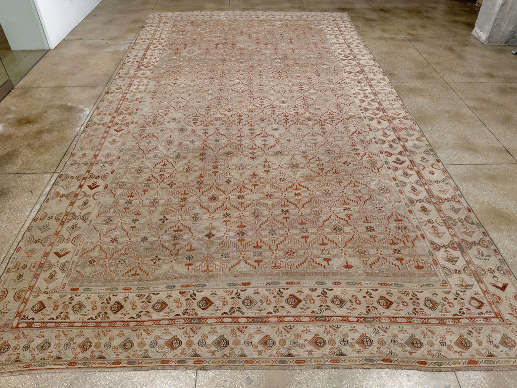 Antique Persian Kurdish Bidjar Oversize Carpet, No.32272 - Gsblank