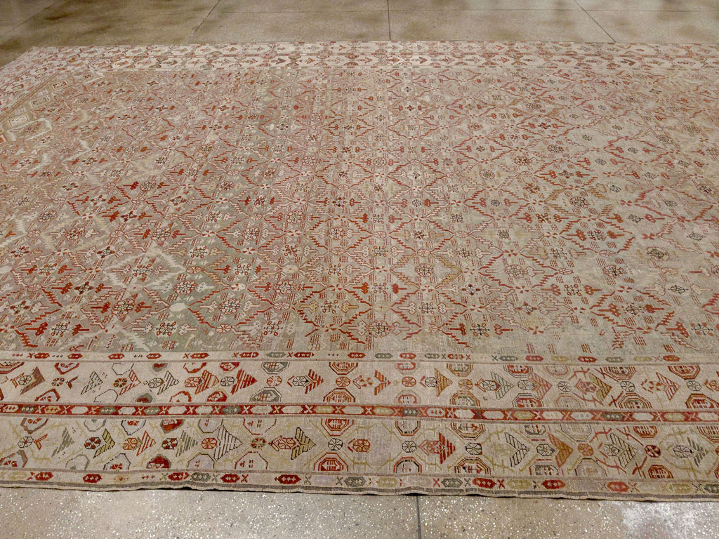 Antique Persian Kurdish Bidjar Oversize Carpet, No.32272 - Gsblank