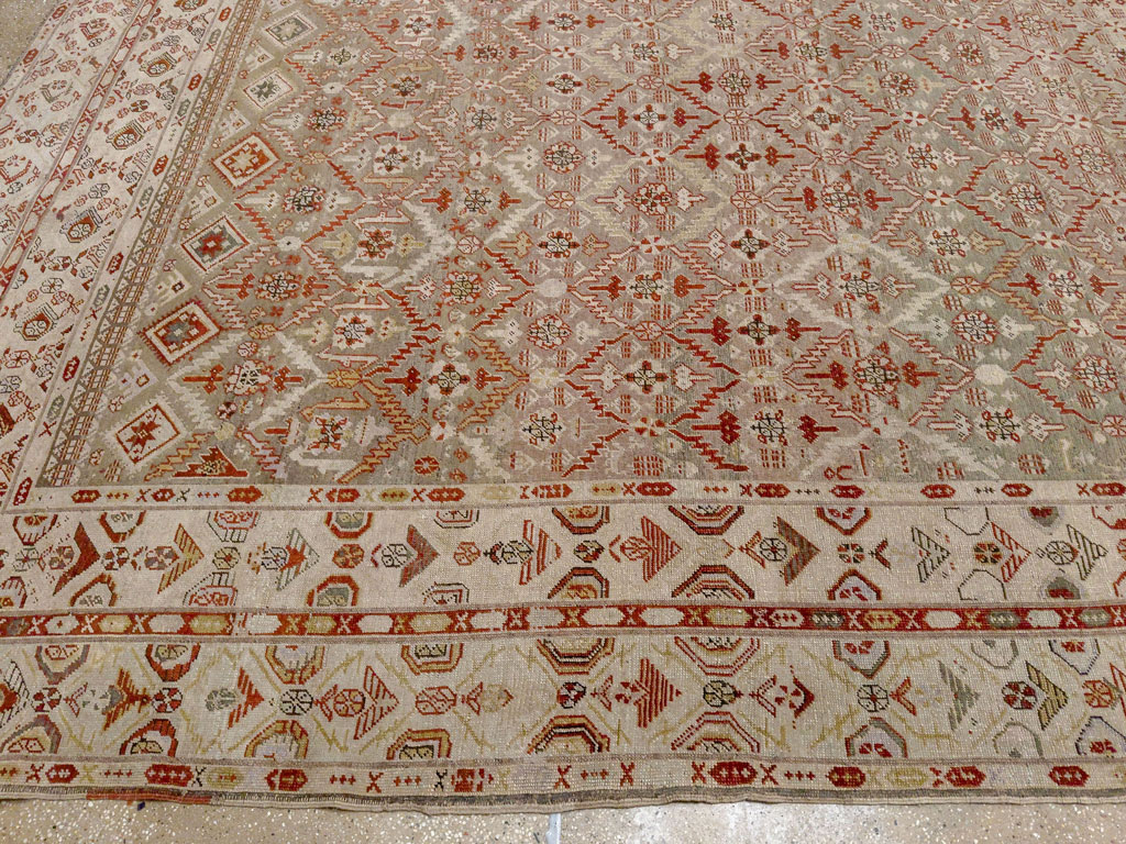 Antique Persian Kurdish Bidjar Oversize Carpet, No.32272 - Gsblank