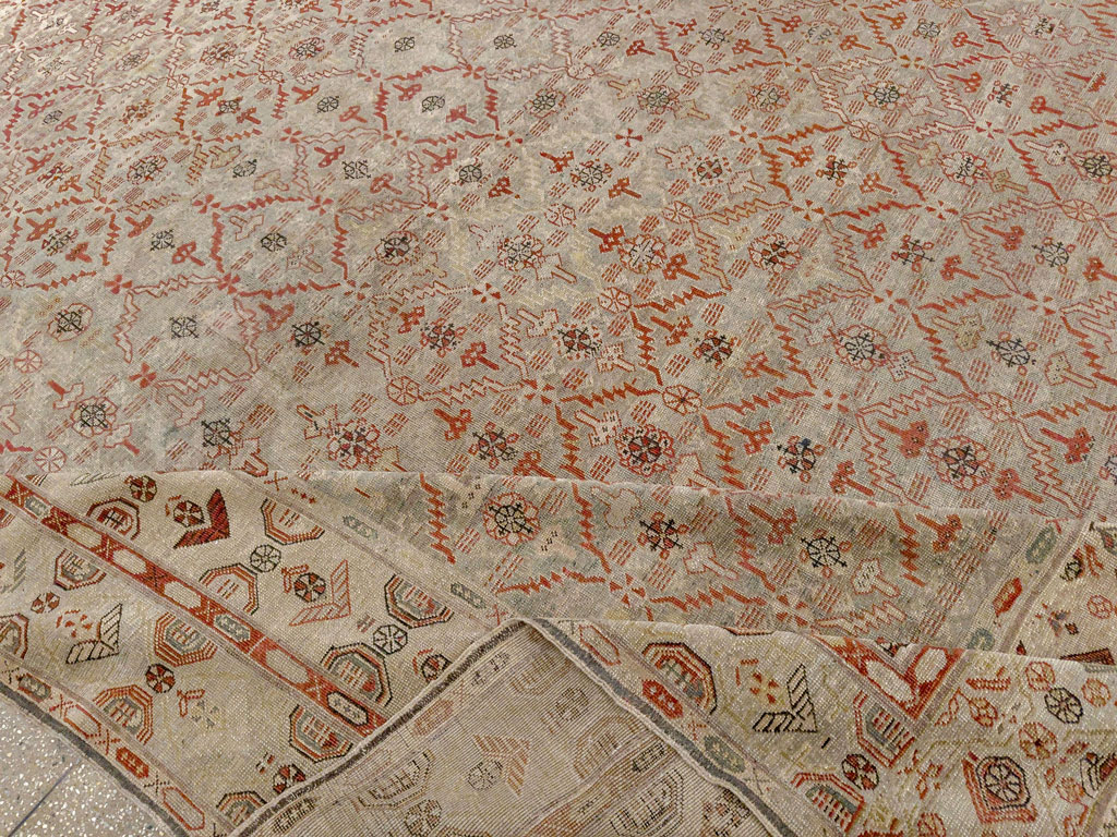 Antique Persian Kurdish Bidjar Oversize Carpet, No.32272 - Gsblank