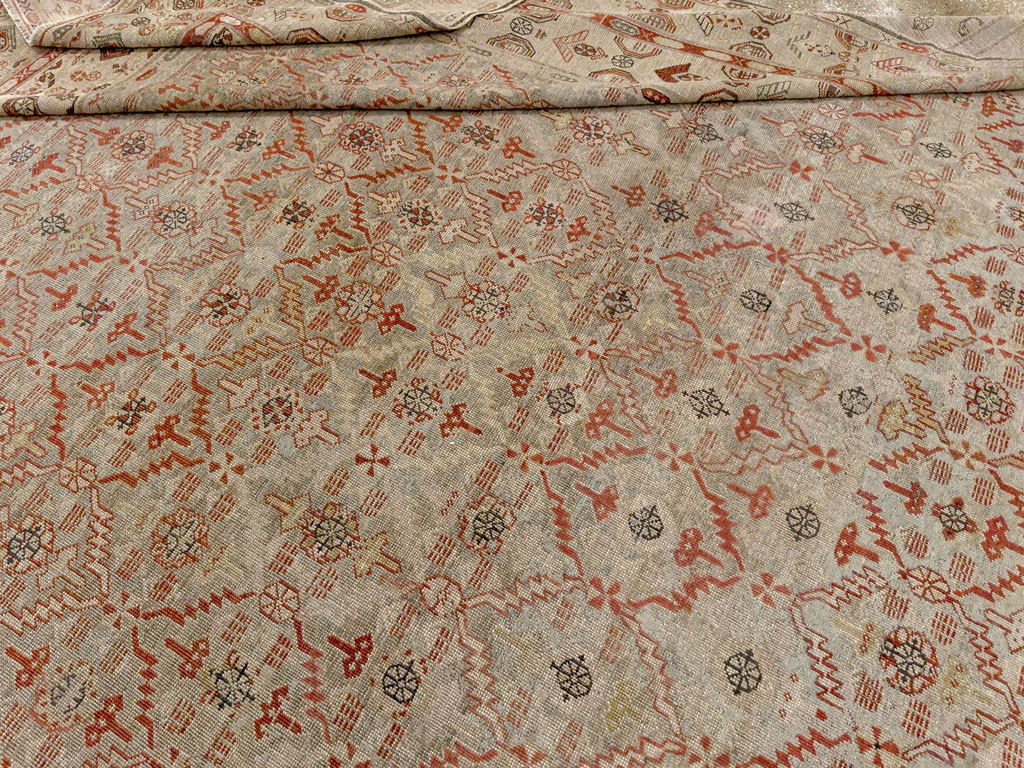 Antique Persian Kurdish Bidjar Oversize Carpet, No.32272 - Gsblank