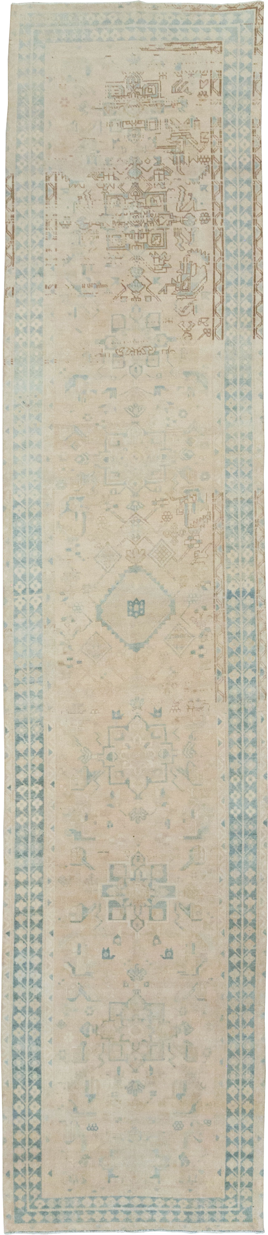 Vintage Persian Heriz Runner, No.32274 - Gsblank