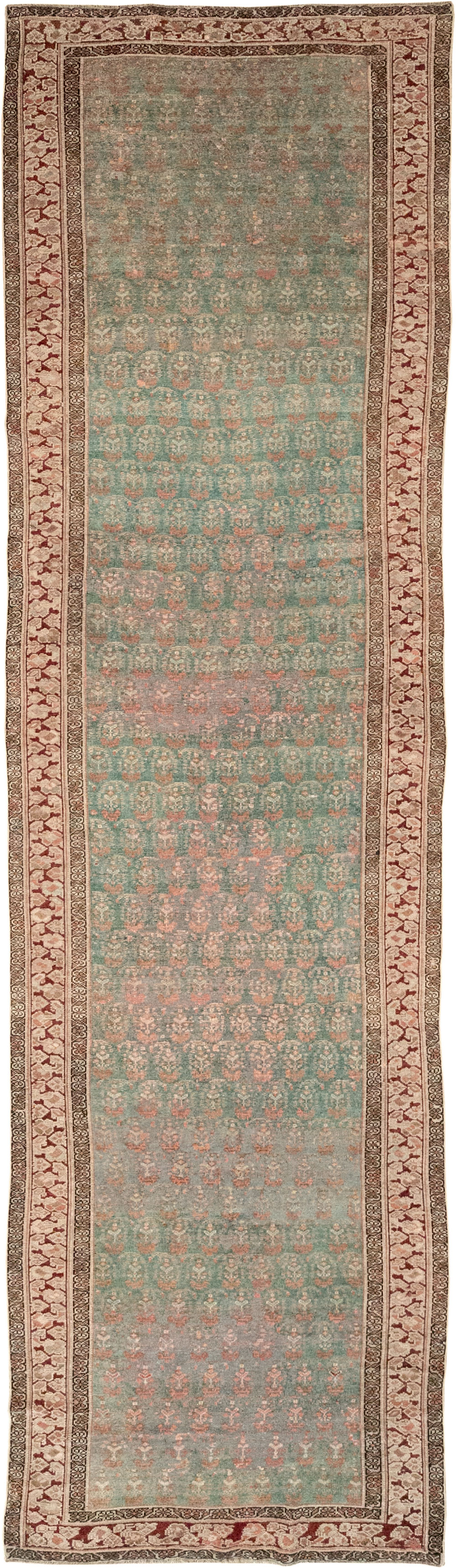 Antique Persian Kurdish Long Runner, No.32275 - Gsblank