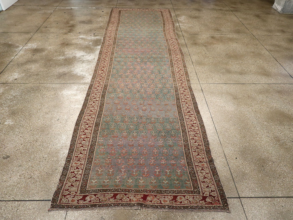 Antique Persian Kurdish Long Runner, No.32275 - Gsblank