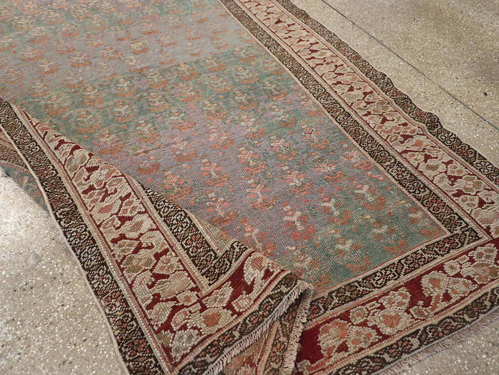 Antique Persian Kurdish Long Runner, No.32275 - Gsblank