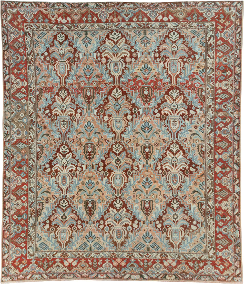Vintage Persian Bakhtiari Room Size Carpet, No.32277 - Gsblank