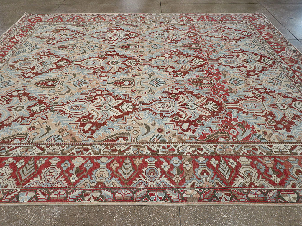 Vintage Persian Bakhtiari Room Size Carpet, No.32277 - Gsblank