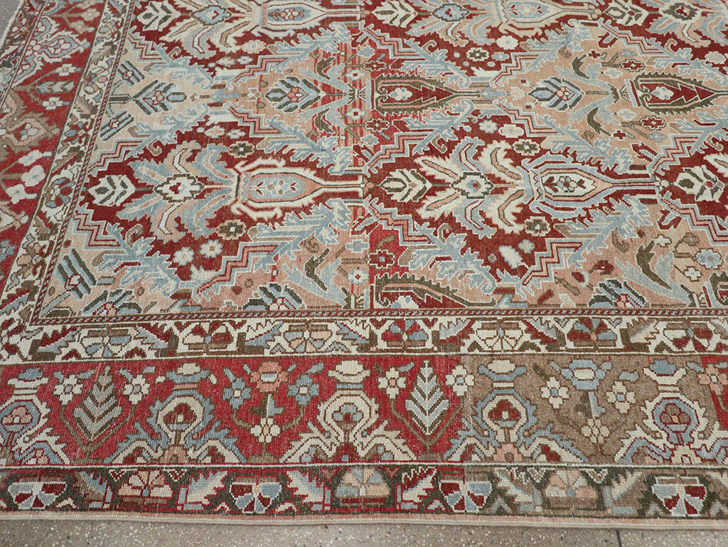 Vintage Persian Bakhtiari Room Size Carpet, No.32277 - Gsblank