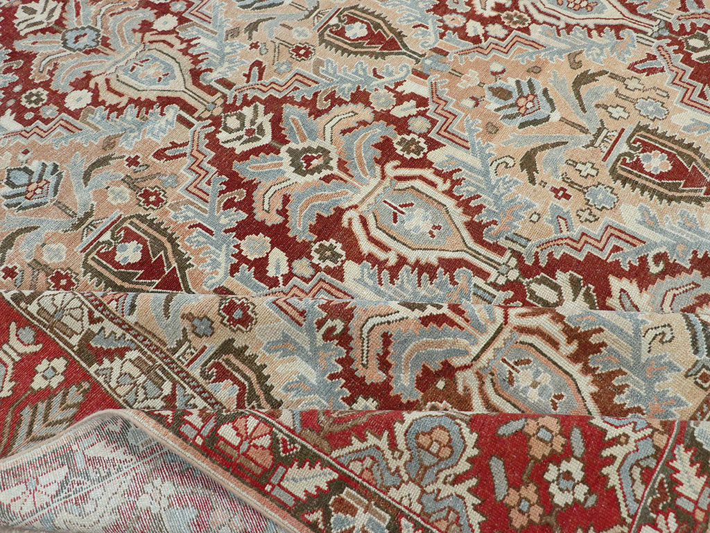 Vintage Persian Bakhtiari Room Size Carpet, No.32277 - Gsblank
