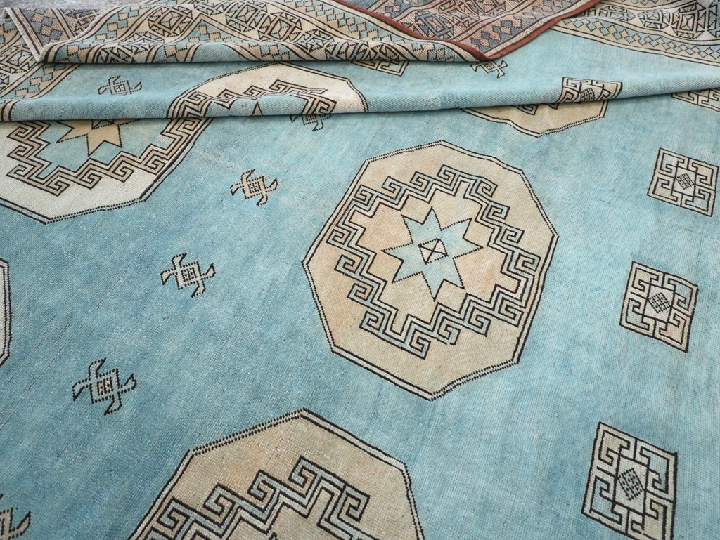 Vintage Turkish Oushak Large Room Size Carpet, No.32280 - Gsblank