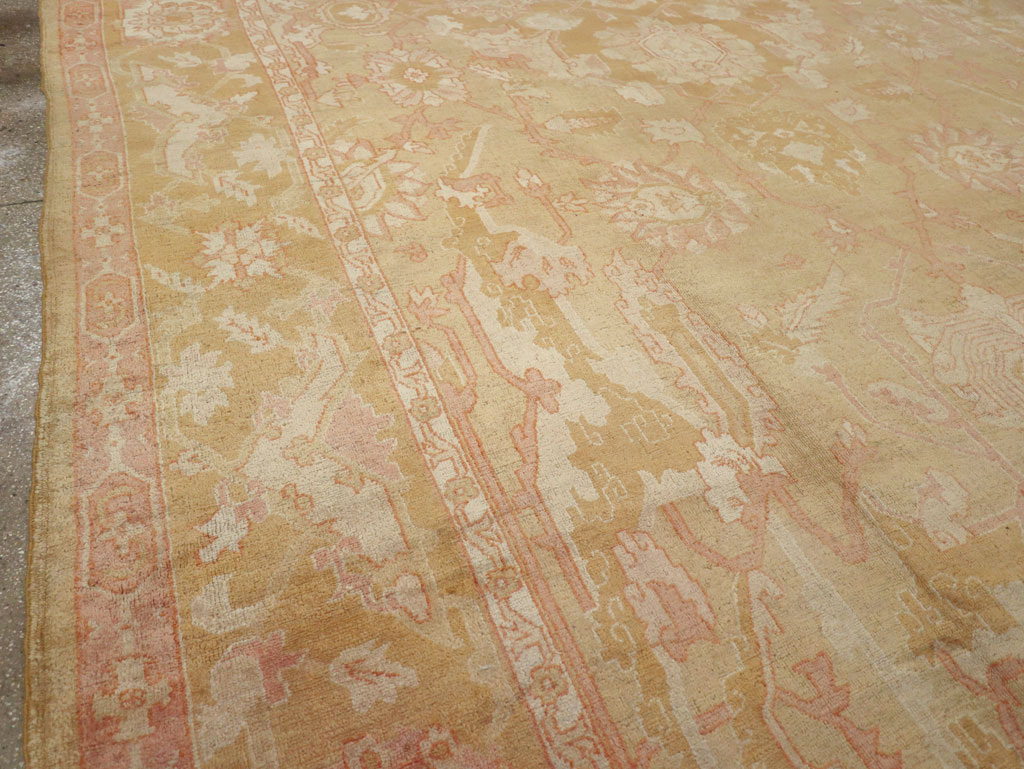 Antique Turkish Oushak Oversize Carpet, No.32286 - Gsblank