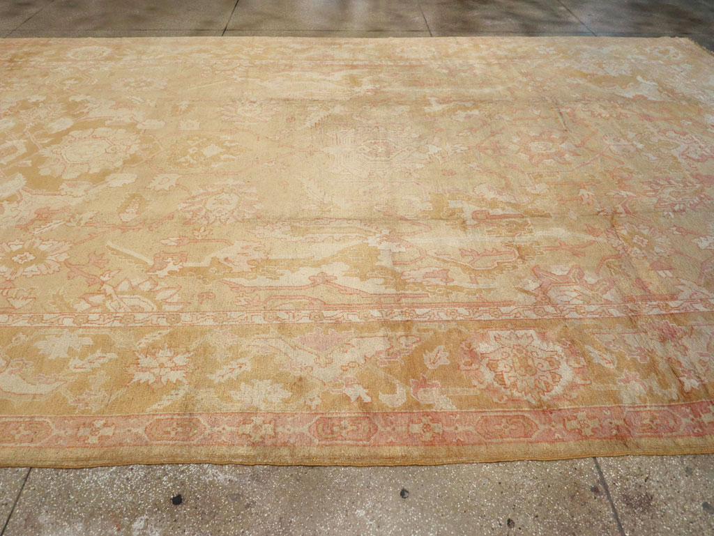 Antique Turkish Oushak Oversize Carpet, No.32286 - Gsblank