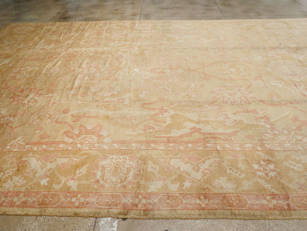 Antique Turkish Oushak Oversize Carpet, No.32286 - Gsblank