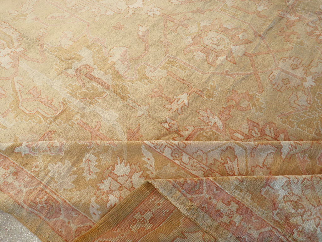 Antique Turkish Oushak Oversize Carpet, No.32286 - Gsblank