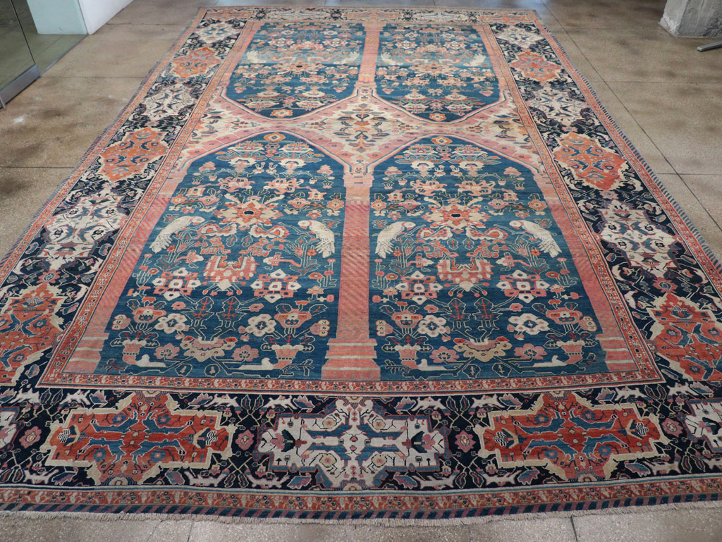 Antique Persian Senneh Oversize Carpet, No.32288 - Gsblank