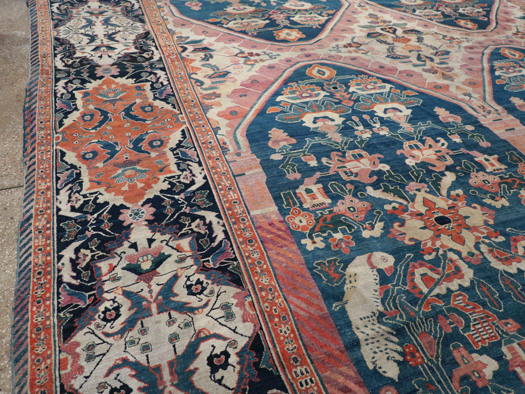 Antique Persian Senneh Oversize Carpet, No.32288 - Gsblank