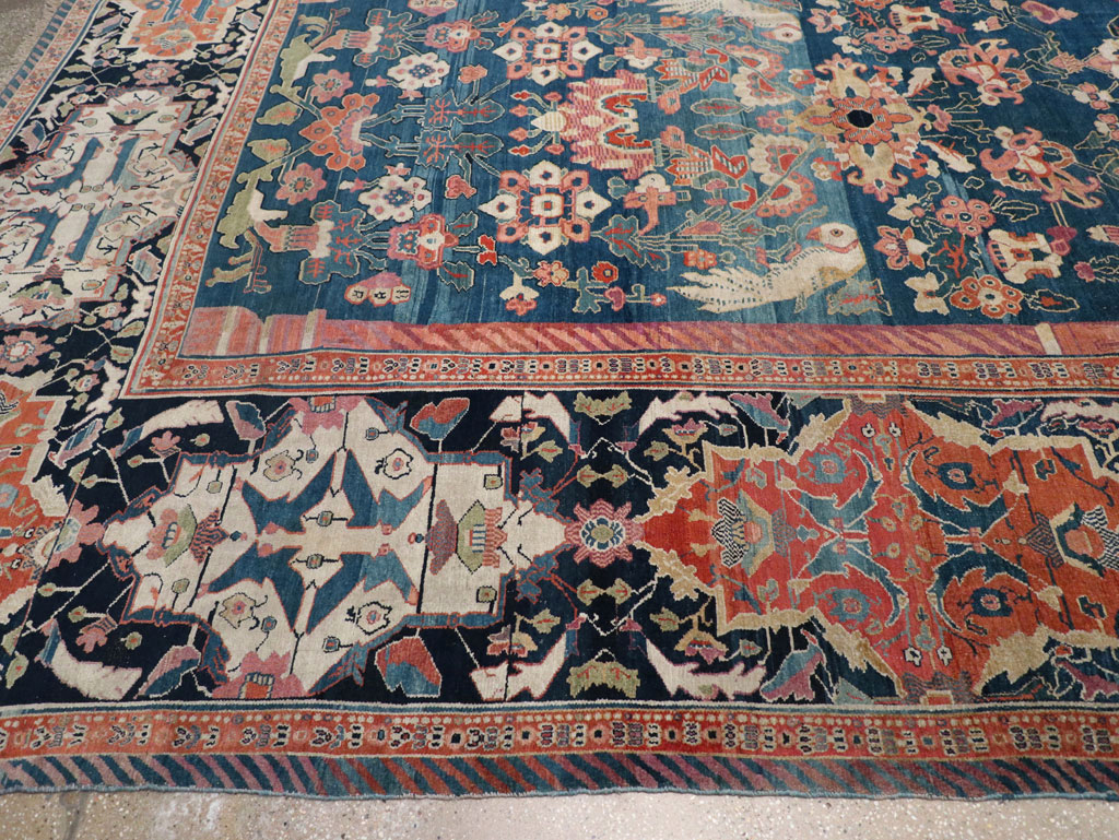 Antique Persian Senneh Oversize Carpet, No.32288 - Gsblank