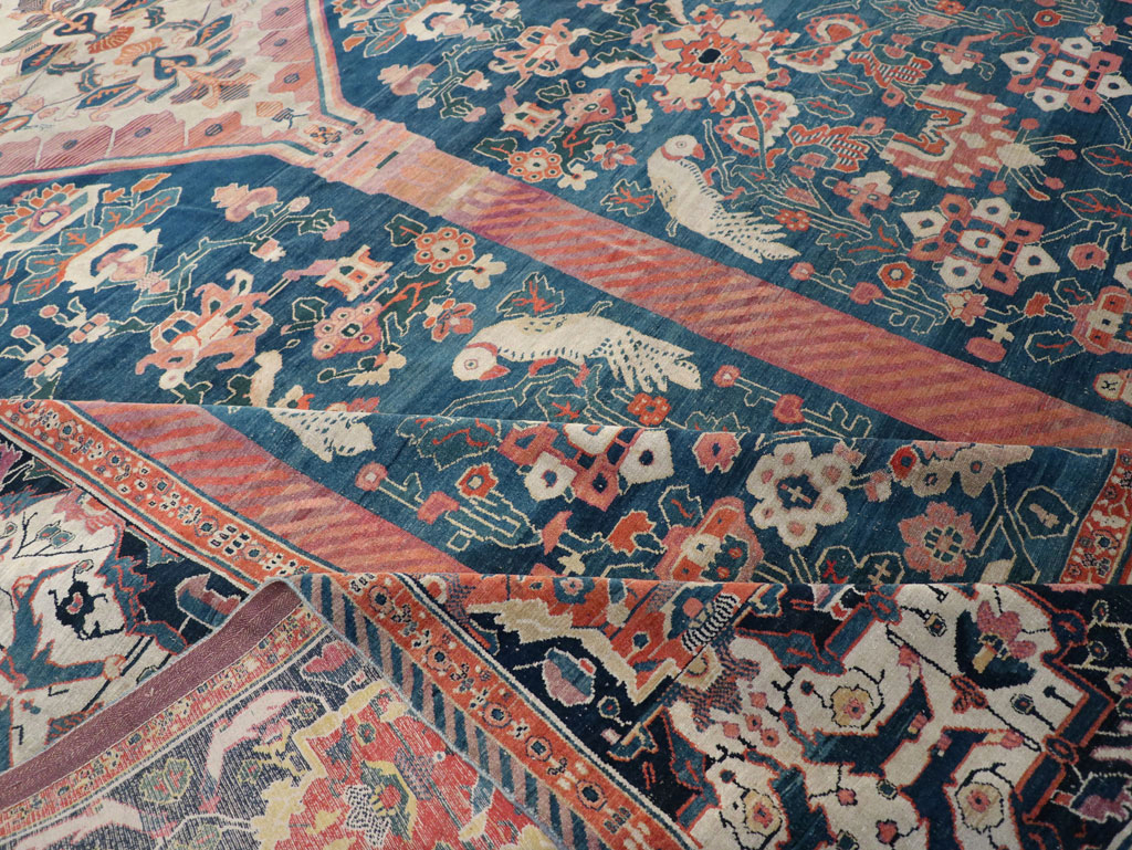 Antique Persian Senneh Oversize Carpet, No.32288 - Gsblank