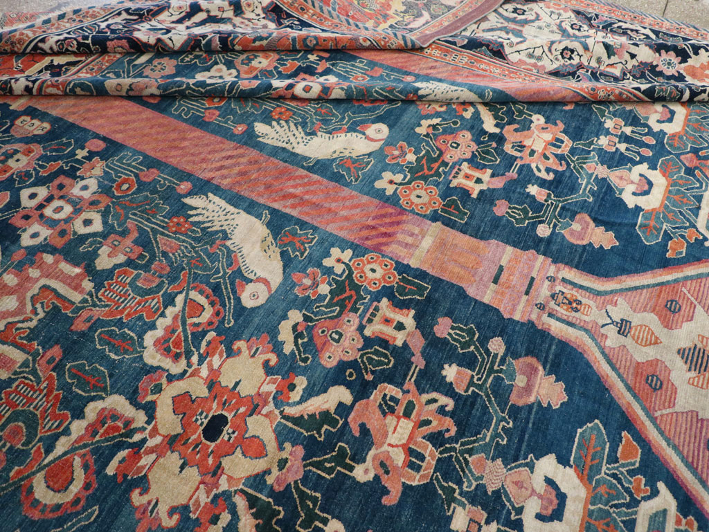 Antique Persian Senneh Oversize Carpet, No.32288 - Gsblank