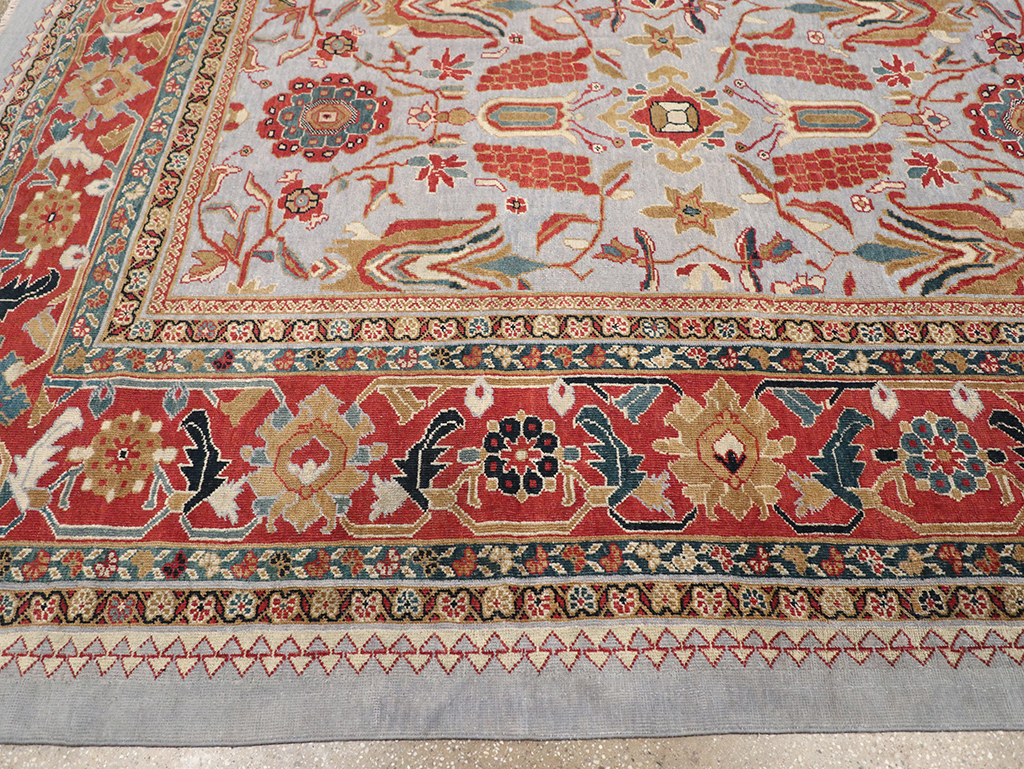 Antique Persian Mahal Large Square Room Size Carpet, No.32293 - Gsblank