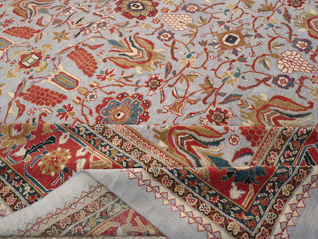 Antique Persian Mahal Large Square Room Size Carpet, No.32293 - Gsblank