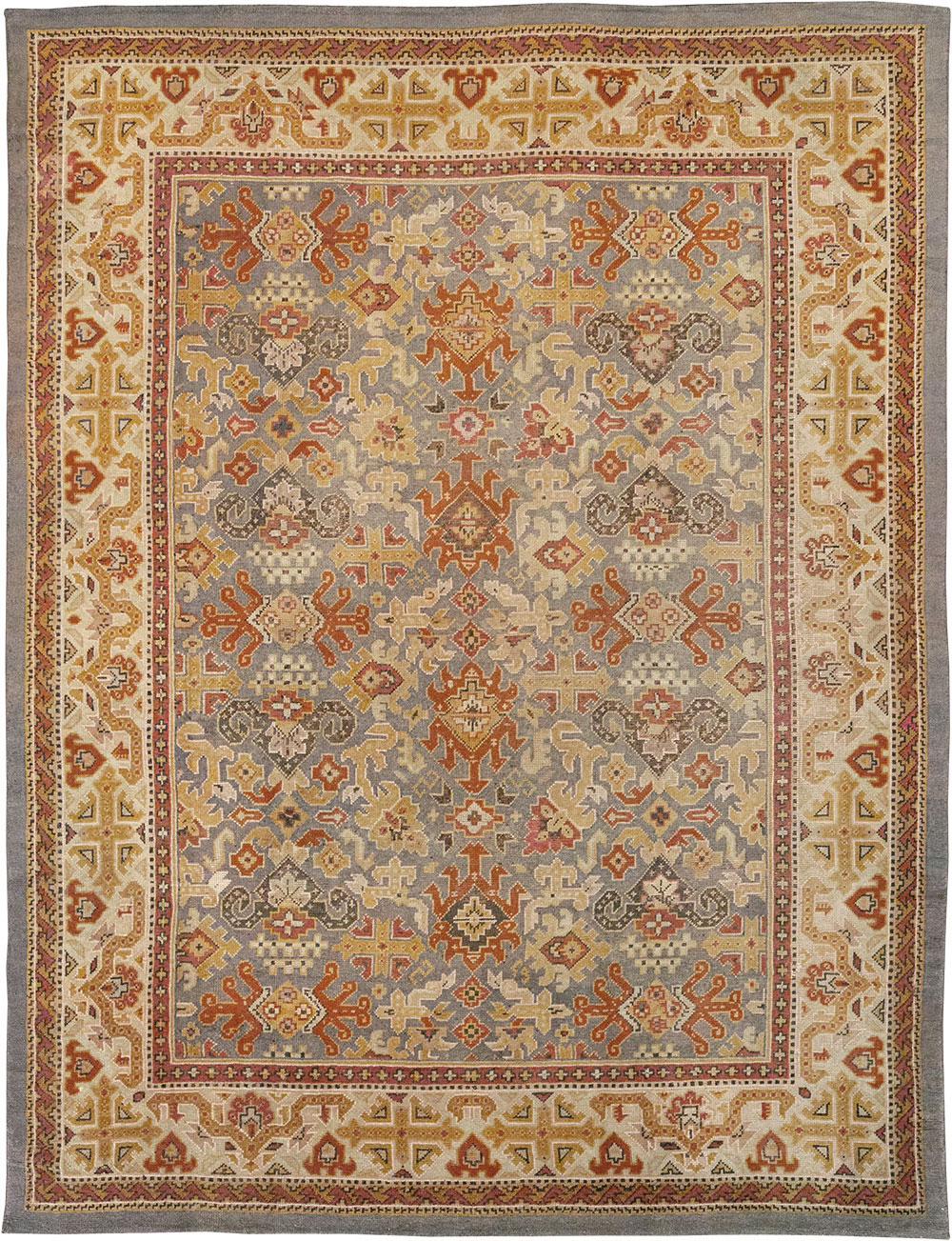 Vintage Irish Donegal Room Size Carpet, No.32312 - Gsblank