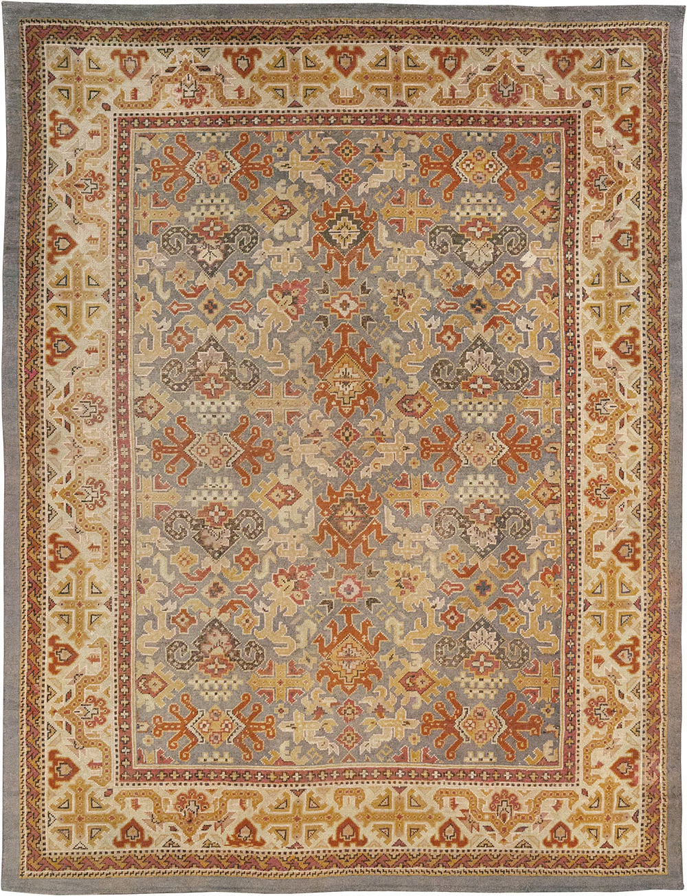 Vintage Irish Donegal Room Size Carpet, No.32312 - Gsblank