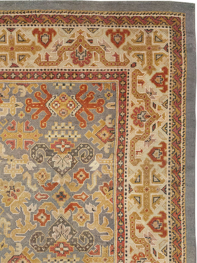 Vintage Irish Donegal Room Size Carpet, No.32312 - Gsblank