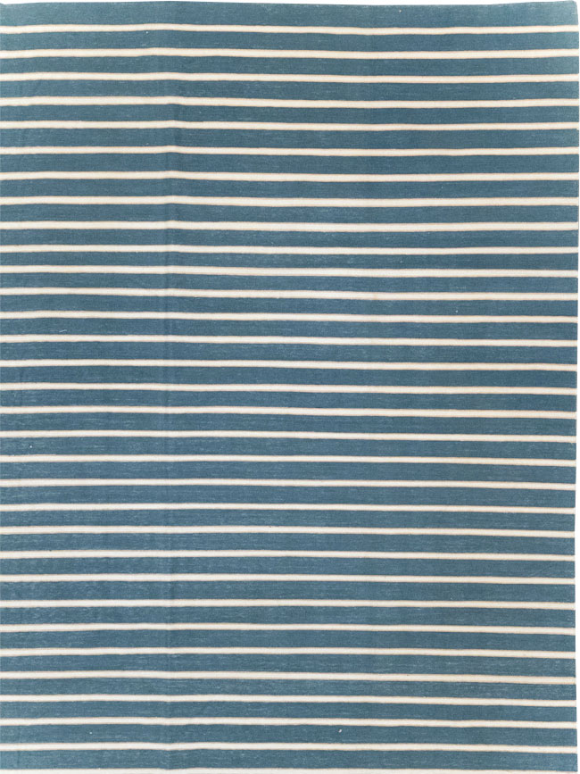 Vintage Indian Cotton Dhurrie Large Flatweave Carpet, No.32313 - Gsblank