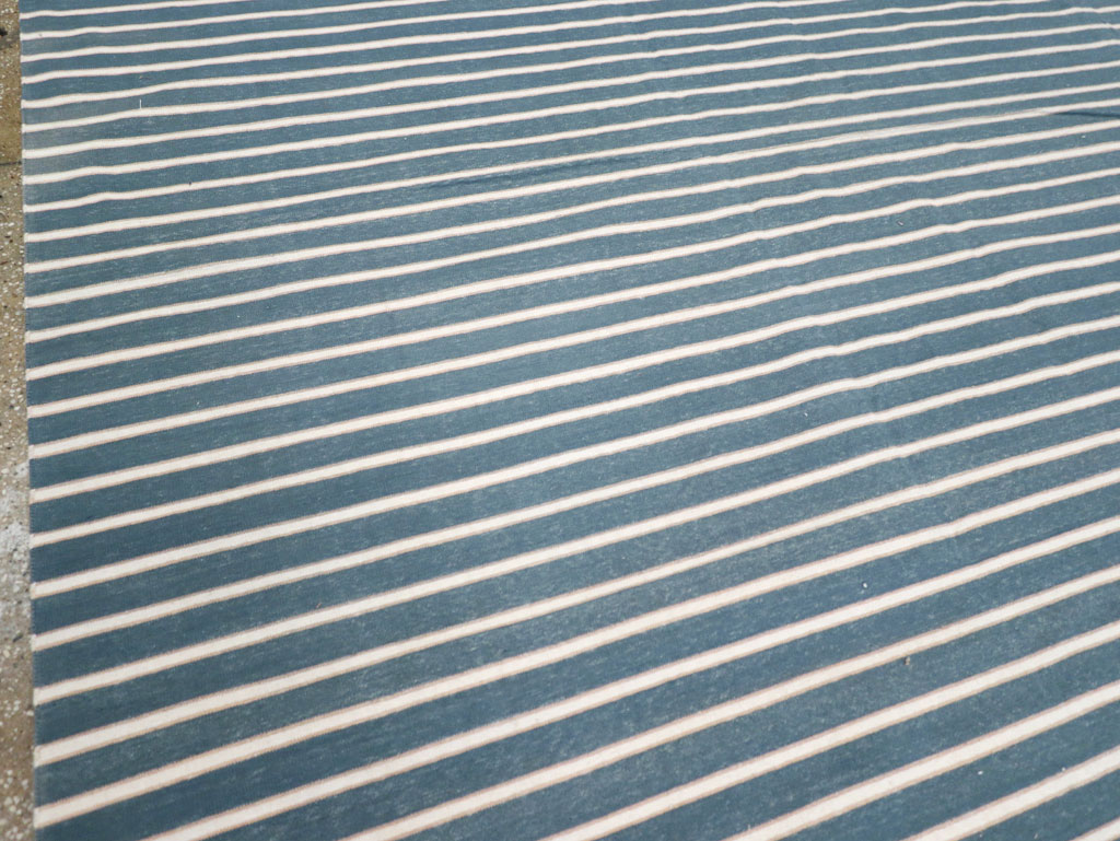 Vintage Indian Cotton Dhurrie Large Flatweave Carpet, No.32313 - Gsblank