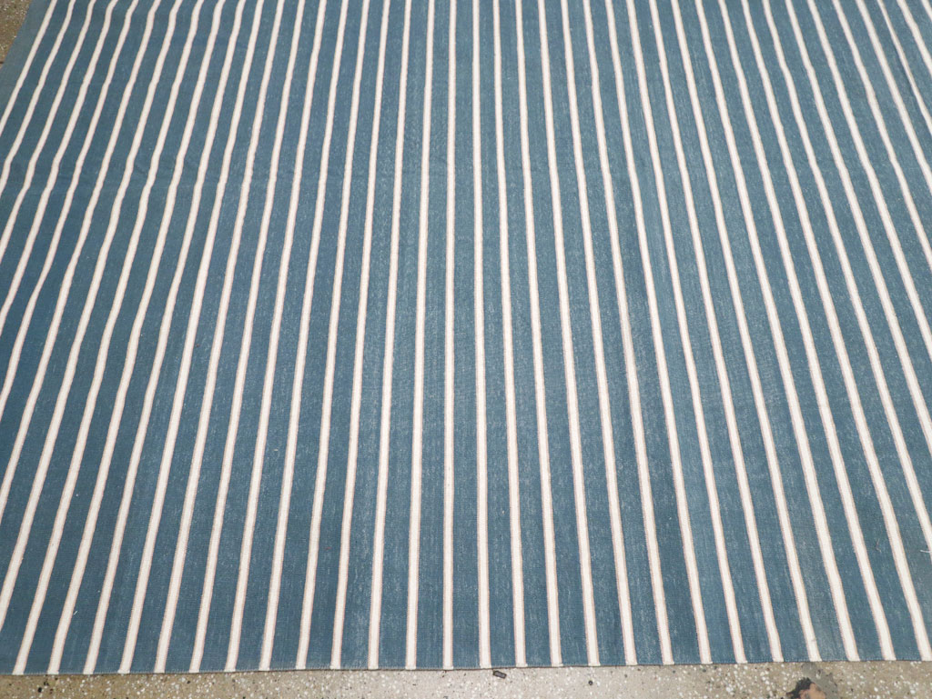 Vintage Indian Cotton Dhurrie Large Flatweave Carpet, No.32313 - Gsblank