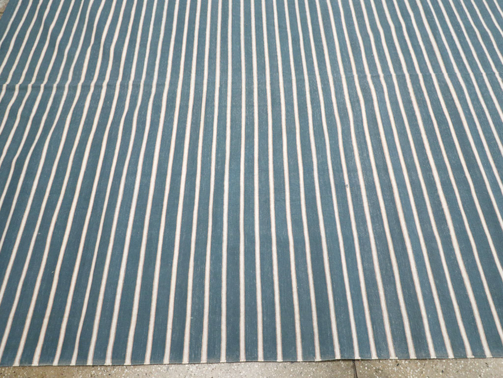 Vintage Indian Cotton Dhurrie Large Flatweave Carpet, No.32314 - Gsblank