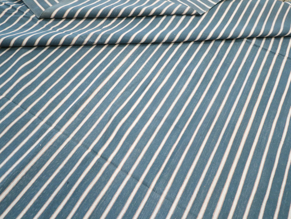 Vintage Indian Cotton Dhurrie Large Flatweave Carpet, No.32314 - Gsblank