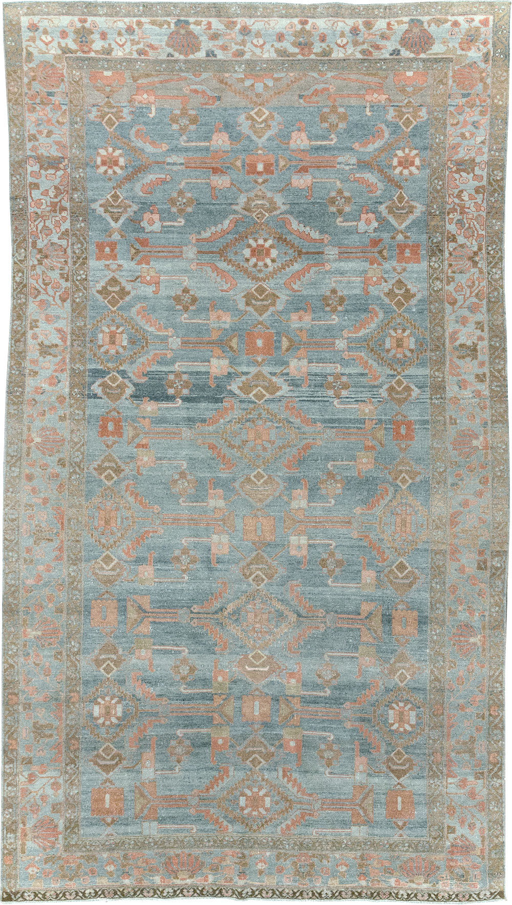 Antique Persian Malayer Accent Carpet, No.32323 - Gsblank