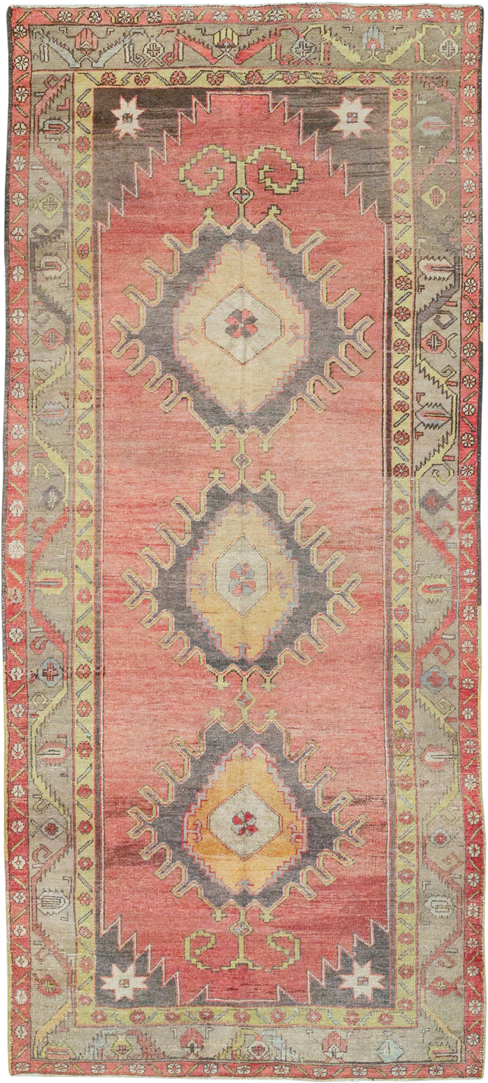 Vintage Turkish Anatolian Gallery Rug, No.32326 - Gsblank