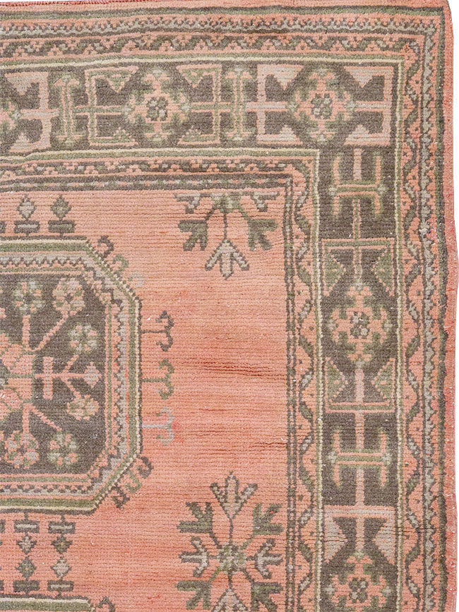 Vintage Turkish Oushak Gallery Rug, No.32327 - Gsblank