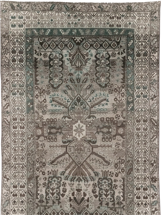 Vintage Persian Malayer Runner, No.32330 - Gsblank
