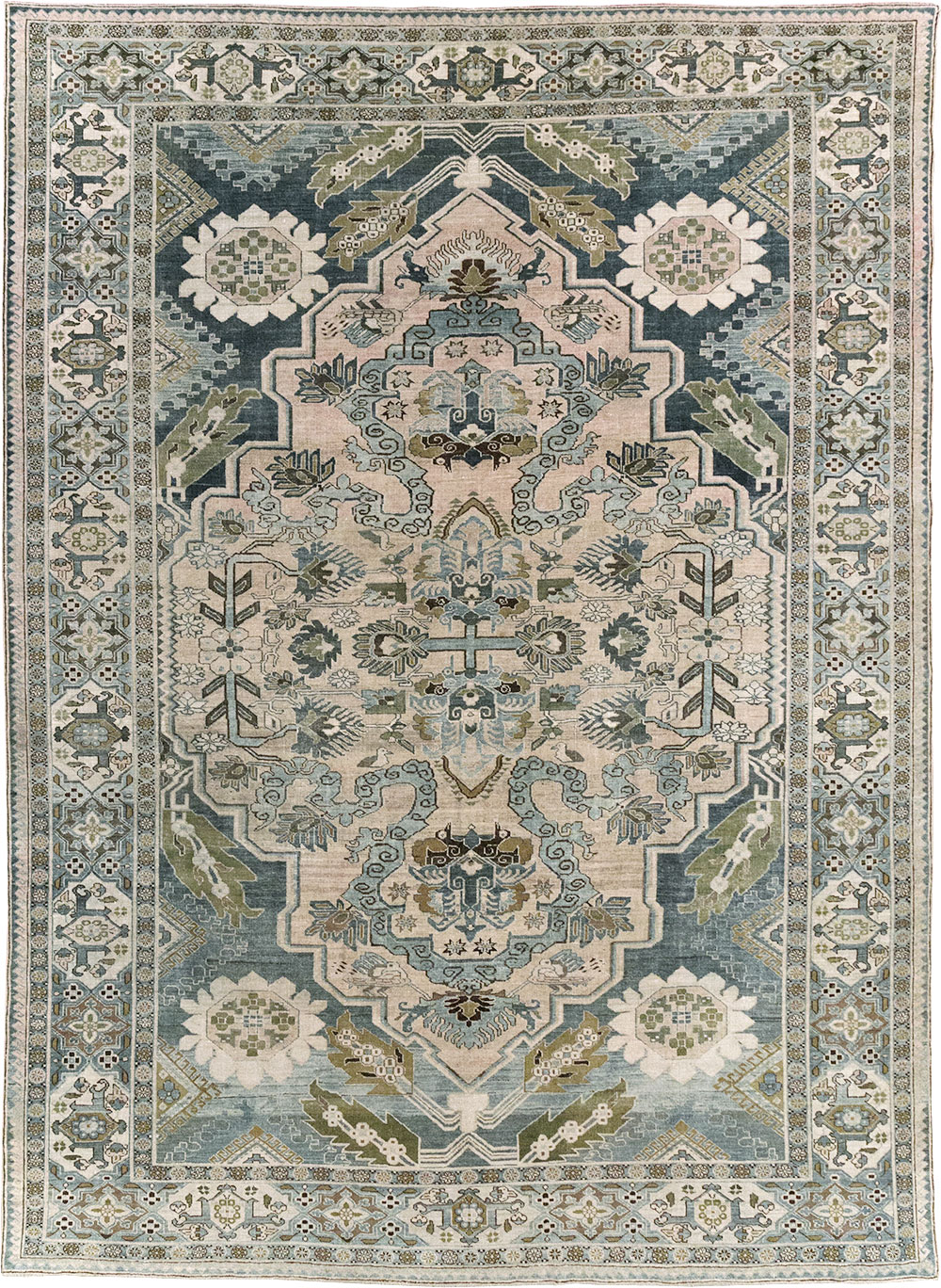 Antique Persian Afshar Room Size Carpet, No.32333 - Gsblank